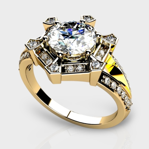 Kaylee 14K Gold 1.56 Carat Lab Grown Diamond Ring