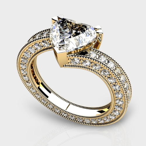 Nithya 14K Gold 2.96 Carat Lab Grown Diamond Ring
