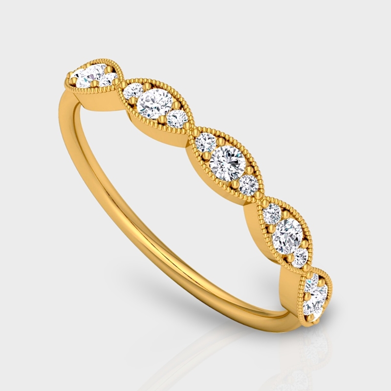 Arti 14K Gold 0.28 Carat Natural Diamond Ring