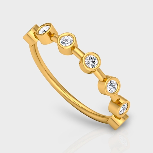 Manvi 14K Gold 0.28 Carat Natural Diamond Ring