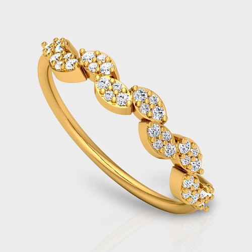 Leela 14K Gold 0.22 Carat Natural Diamond Ring
