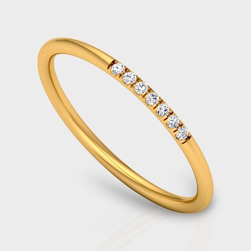 Reet 14K Gold 0.05 Carat Natural Diamond Ring
