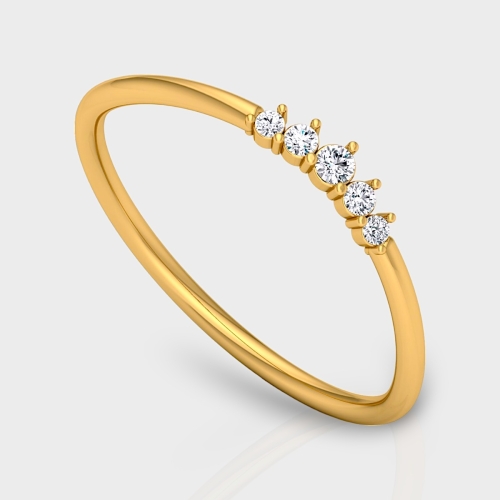 Avni 14K Gold 0.06 Carat Natural Diamond Ring