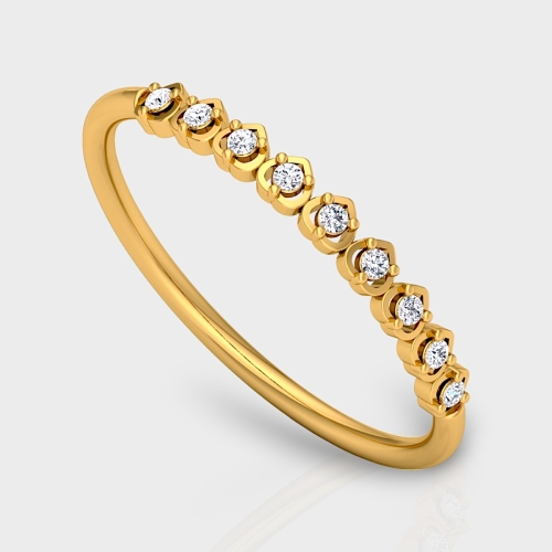 Avanti 14K Gold 0.06 Carat Natural Diamond Ring