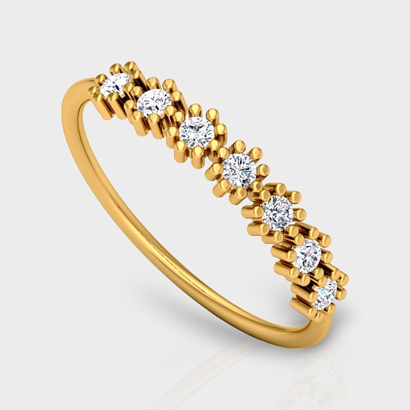 Kanu 14K Gold 0.21 Carat Natural Diamond Ring