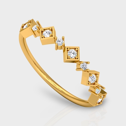 Kavita 14K Gold 0.14 Carat Natural Diamond Ring