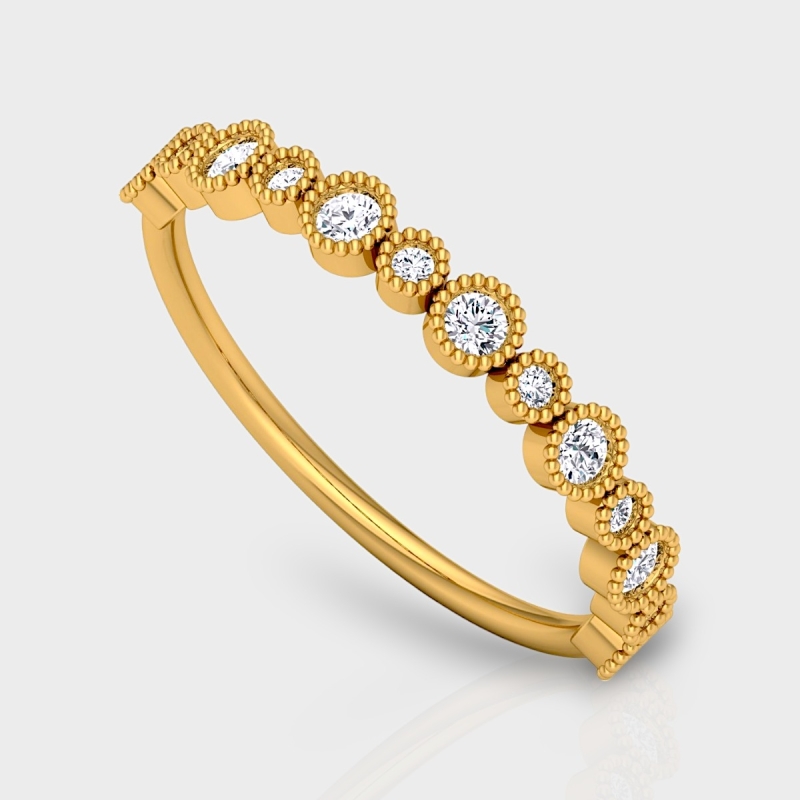 Trishla 14K Gold 0.26 Carat Natural Diamond Ring