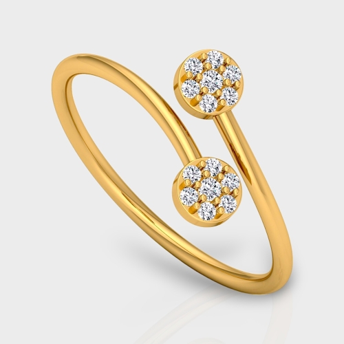 Sudha 14K Gold 0.10 Carat Natural Diamond Ring