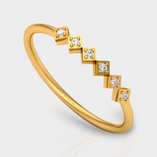 Chaya 14K Gold 0.05 Carat Natural Diamond Ring