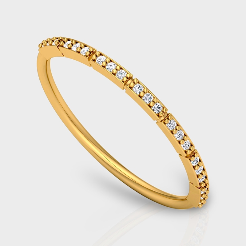 Kaya 14K Gold 0.08 Carat Natural Diamond Ring