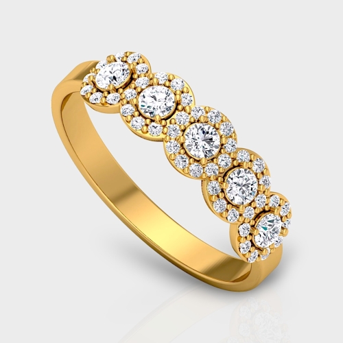 Jiya 14K Gold 0.46 Carat Natural Diamond Ring