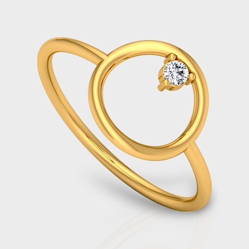 Ananta 14K Gold 0.04 Carat Natural Diamond Ring