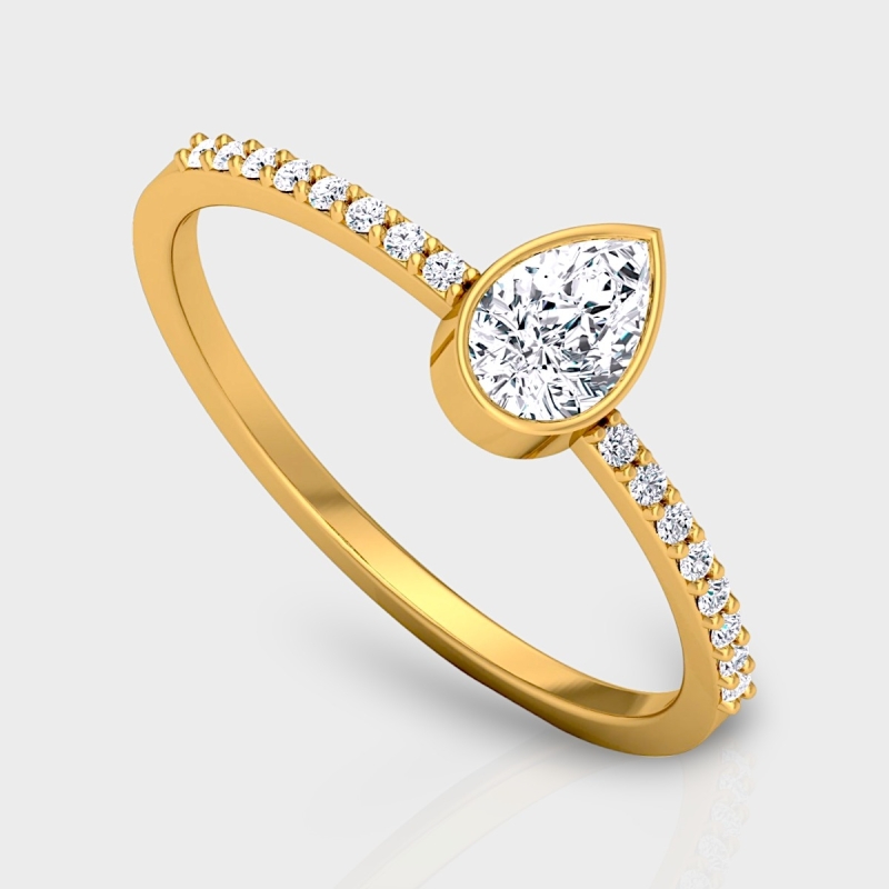 Bushra 14K Gold 0.48 Carat Natural Diamond Ring