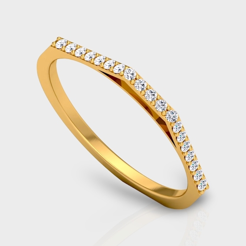 Anima 14K Gold 0.12 Carat Natural Diamond Ring