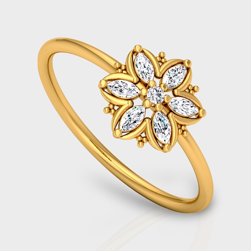Riley 14K Gold 0.16 Carat Natural Diamond Ring