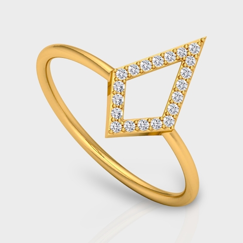 Chetana 14K Gold 0.10 Carat Natural Diamond Ring