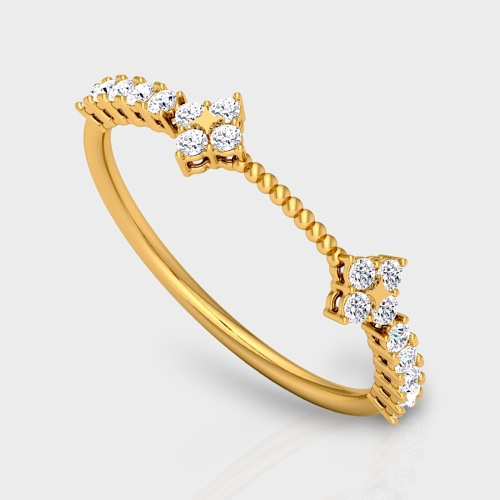 Eesha 14K Gold 0.24 Carat Natural Diamond Ring