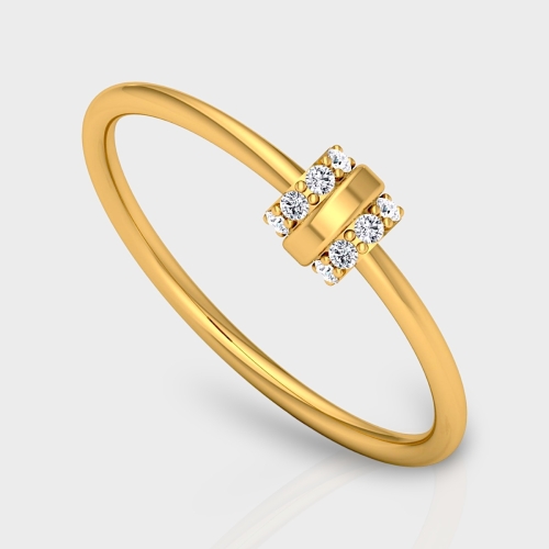 Sitara 14K Gold 0.07 Carat Natural Diamond Ring